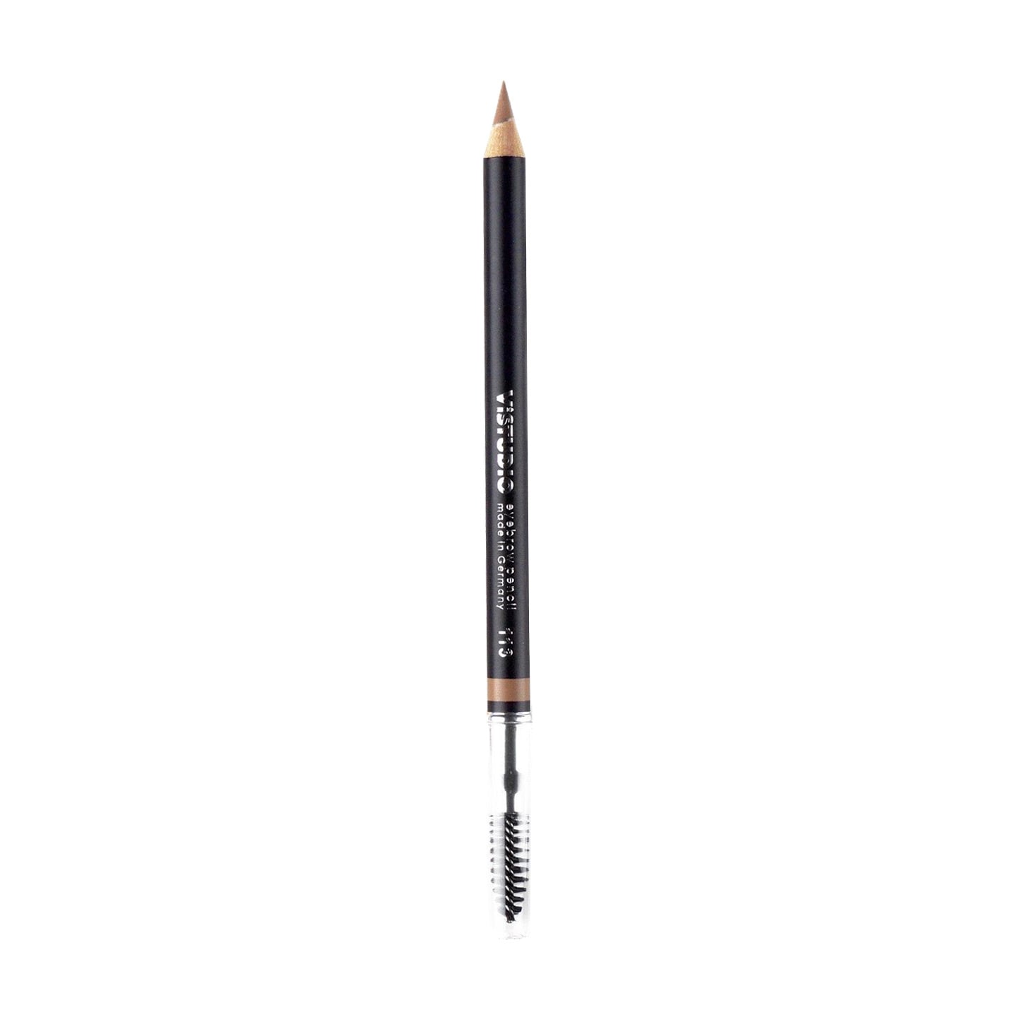 Уцінка! Пудровий олівець для брів ViSTUDIO Eyebrow Pencil зі щіточкою 113 Бежево-сірий, 1.8 г